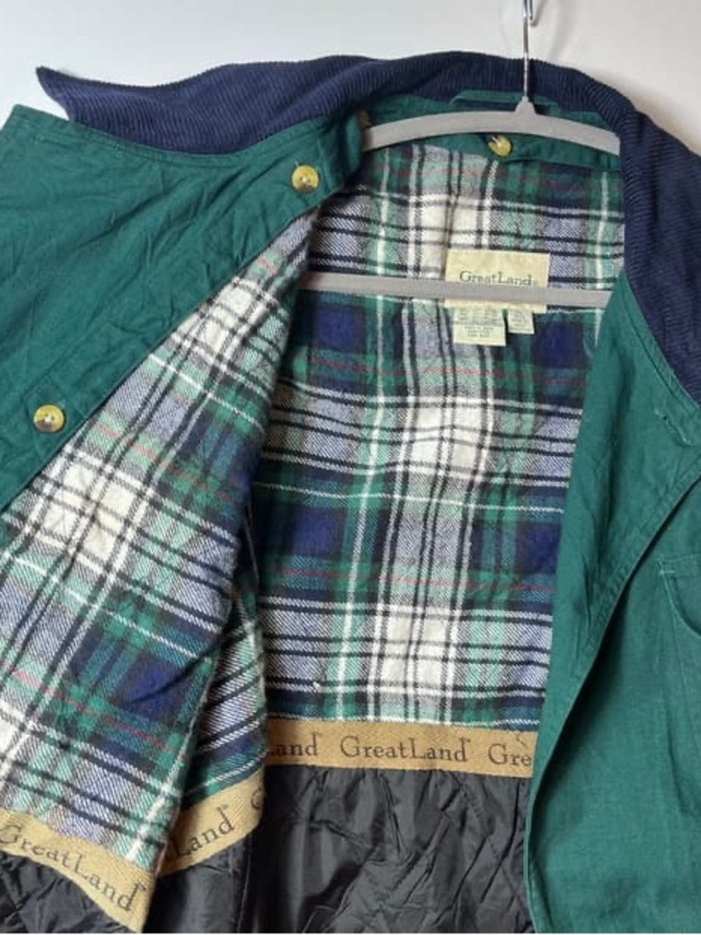 GreatLand Men's Green Plaid-Lined Jacket